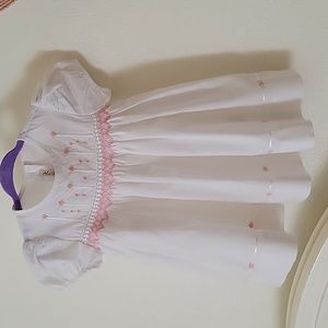 Abella smocked baby dress